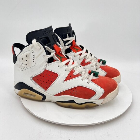 Nike Air Jordan 6 Retro Gatorade Like Mike Men Size 9 384664-145 White Red Shoes - Picture 5 of 15